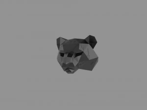 3D LOW POLY BARS MASK PRINTABLE MODEL 3D Model