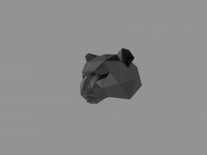 3D LOW POLY BARS MASK PRINTABLE MODEL Modelo 3D
