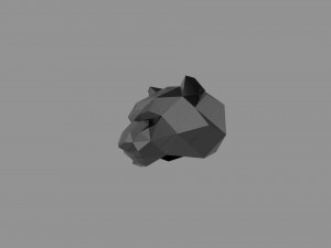 3D LOW POLY BARS MASK PRINTABLE MODEL Modelo 3D