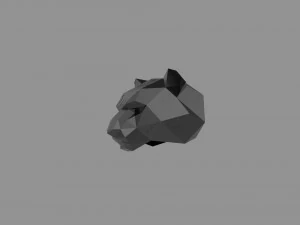 3D LOW POLY BARS MASK PRINTABLE MODEL 3D Model