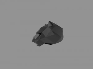 3D LOW POLY BARS MASK PRINTABLE MODEL 3D Model