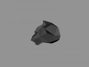 3D LOW POLY BARS MASK PRINTABLE MODEL 3D Model