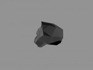 3D LOW POLY BARS MASK PRINTABLE MODEL 3D Model