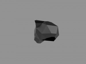3D LOW POLY BARS MASK PRINTABLE MODEL Modelo 3D