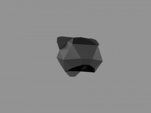3D LOW POLY BARS MASK PRINTABLE MODEL Modelo 3D