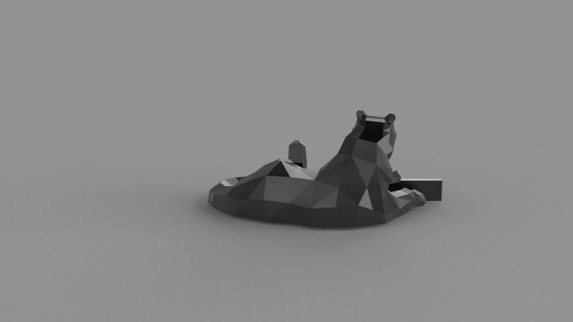 3D LOW POLY BARS PRINTABLE MODEL Modello 3D .c4d .max .obj .3ds .fbx .stl .blend 