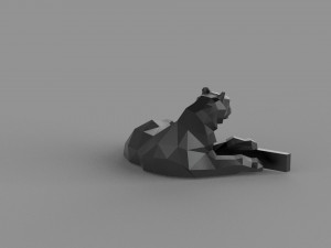 3D LOW POLY BARS PRINTABLE MODEL Modello 3D