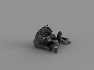 3D LOW POLY BARS PRINTABLE MODEL Modello 3D
