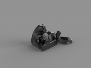 3D LOW POLY BARS PRINTABLE MODEL Modello 3D