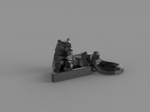 3D LOW POLY BARS PRINTABLE MODEL Modello 3D