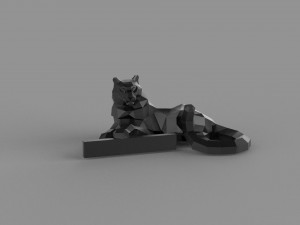 3D LOW POLY BARS PRINTABLE MODEL Modello 3D