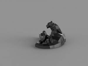 3D LOW POLY BARS PRINTABLE MODEL Modello 3D