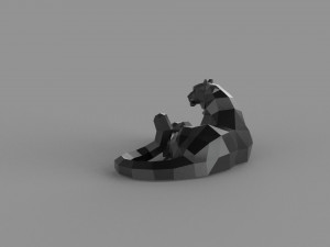 3D LOW POLY BARS PRINTABLE MODEL Modello 3D