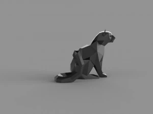 3D LOW POLY FEMALE BARS PRINTABLE MODEL 3D Model