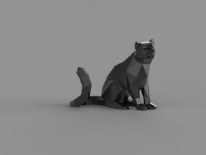 3D LOW POLY FEMALE BARS PRINTABLE MODEL 3D Model