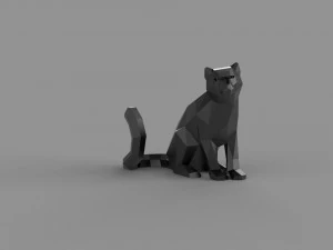 3D LOW POLY FEMALE BARS PRINTABLE MODEL 3D Model