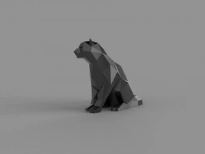 3D LOW POLY FEMALE BARS PRINTABLE MODEL 3D Model
