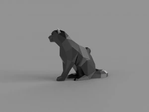 3D LOW POLY FEMALE BARS PRINTABLE MODEL 3D Model