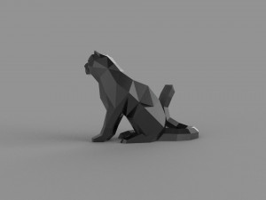 3D LOW POLY FEMALE BARS PRINTABLE MODEL 3D Модель