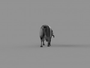 3D LOW POLY BULL PRINTABLE MODEL 3D मॉडल