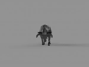 3D LOW POLY BULL PRINTABLE MODEL 3D Model
