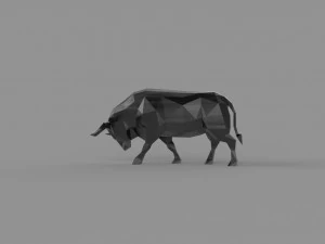 3D LOW POLY BULL PRINTABLE MODEL 3D Model