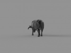 3D LOW POLY BULL PRINTABLE MODEL 3D-Modell