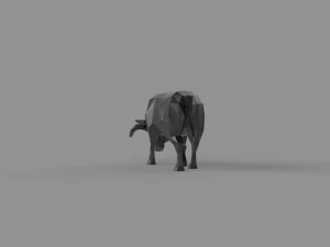3D LOW POLY BULL PRINTABLE MODEL 3D Model