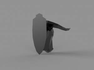 3D LOW POLY BULL HEAD MASK PRINTABLE MODEL 3D Model