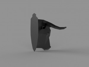 3D LOW POLY BULL HEAD MASK PRINTABLE MODEL 3D Model