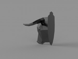 3D LOW POLY BULL HEAD MASK PRINTABLE MODEL 3D Model
