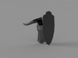 3D LOW POLY BULL HEAD MASK PRINTABLE MODEL 3D Model