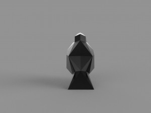 3D LOW POLY BULLFINCH PRINTABLE MODEL 3Dモデル