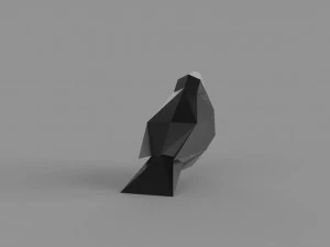 3D LOW POLY BULLFINCH PRINTABLE MODEL 3D Model