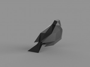 3D LOW POLY BULLFINCH PRINTABLE MODEL 3D-Modell
