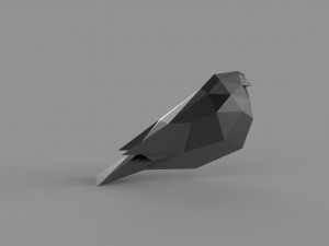3D LOW POLY BULLFINCH PRINTABLE MODEL 3D-Modell