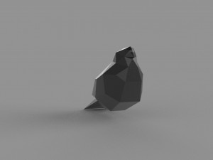 3D LOW POLY BULLFINCH PRINTABLE MODEL 3D-Modell