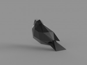 3D LOW POLY BULLFINCH PRINTABLE MODEL 3D-Modell