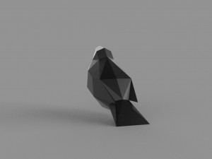 3D LOW POLY BULLFINCH PRINTABLE MODEL 3D-Modell
