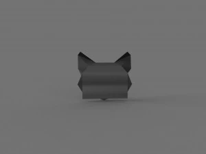 MODEL 3D LOW POLY TWARZY KOTA DO WYDRUKOWANIA Model 3D