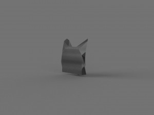 3D LOW POLY CAT FACE PRINTABLE MODEL Model 3D