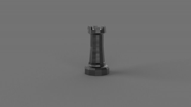 3D LOW POLY CASTLE PRINTABLE MODEL Modèle 3D .c4d .max .obj .3ds .fbx .stl .blend 