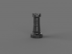 3D LOW POLY CASTLE PRINTABLE MODEL 3D 모델