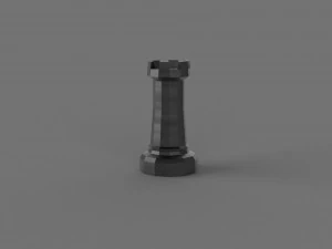 3D LOW POLY CASTLE PRINTABLE MODEL 3D Model