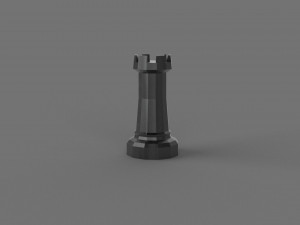 3D LOW POLY CASTLE PRINTABLE MODEL Modèle 3D