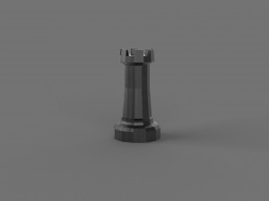 3D LOW POLY CASTLE PRINTABLE MODEL Modèle 3D