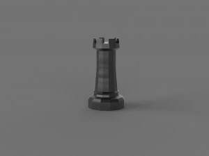 3D LOW POLY CASTLE PRINTABLE MODEL 3D Model