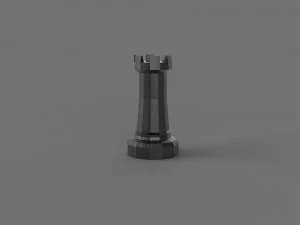 3D LOW POLY CASTLE PRINTABLE MODEL 3D Model