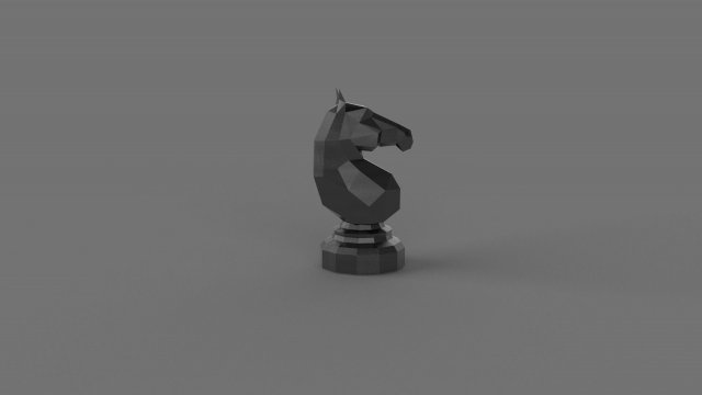 3D LOW POLY HORSE PRINTABLE MODEL 3D 모델 .c4d .max .obj .3ds .fbx .stl .blend
