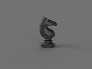 3D НИЗЬКОПОЛІНАЛЬНА МОДЕЛЬ КОНЯ ДЛЯ ДРУКУ 3D Модель